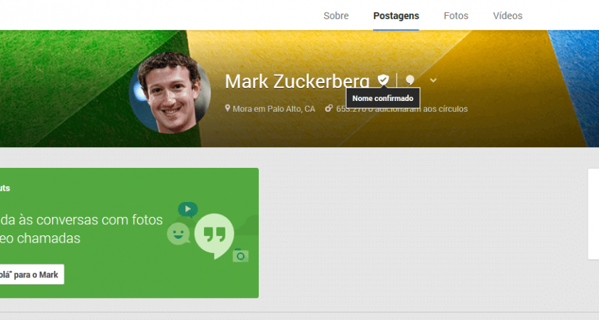 Como ter uma conta com o nome confirmado no Google Plus