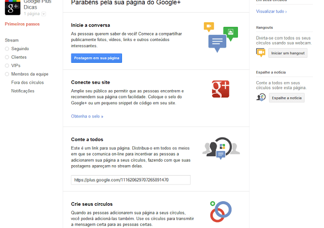 Google Plus lança sistema de páginas semelhante ao do Facebook