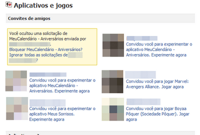 Como parar de receber solicitações de aplicativos no Facebook