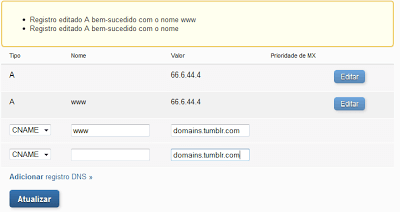 Como por um domínio .com.br no Tumblr