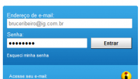 Acesse seu e-mail - tela inicial