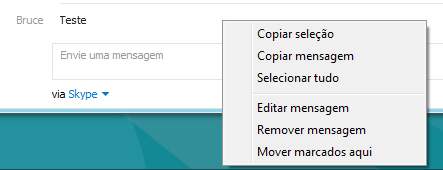 Skype – Como apagar uma mensagem enviada a um contato