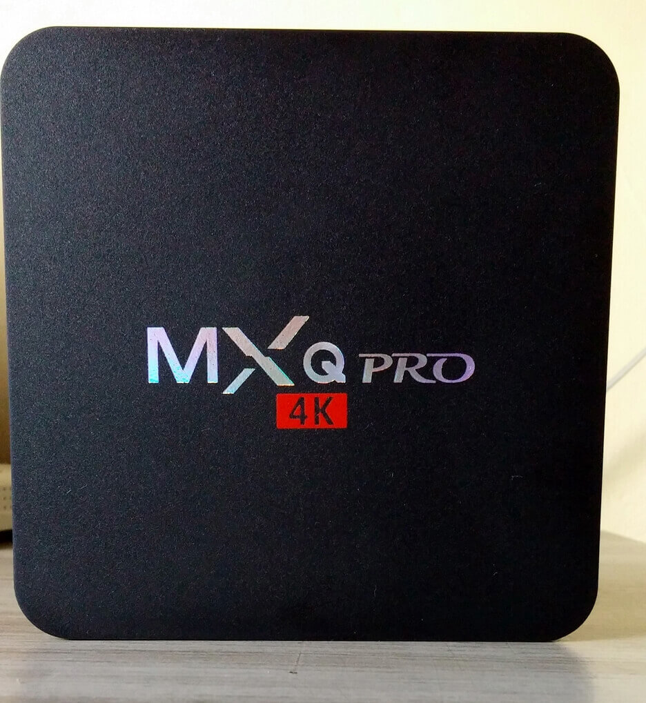 Parte frontal do AndroidBox MXQ pro 4K