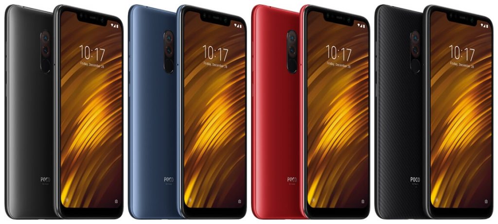 Cores do Pocophone F1